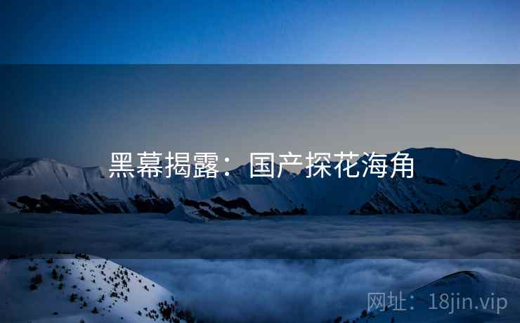 黑幕揭露：国产探花海角