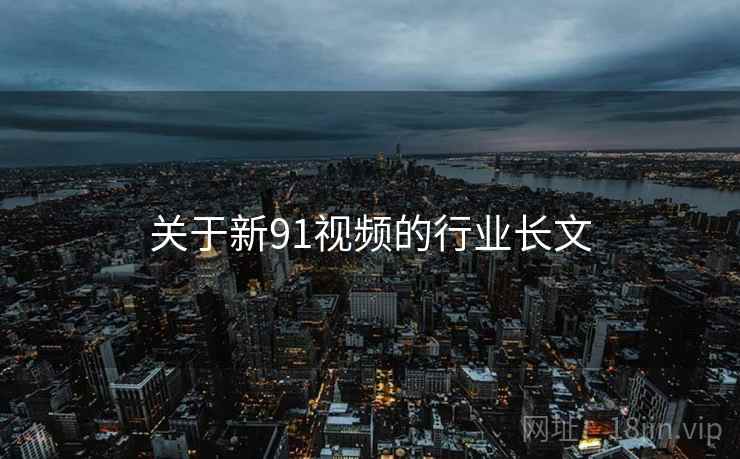 关于新91视频的行业长文