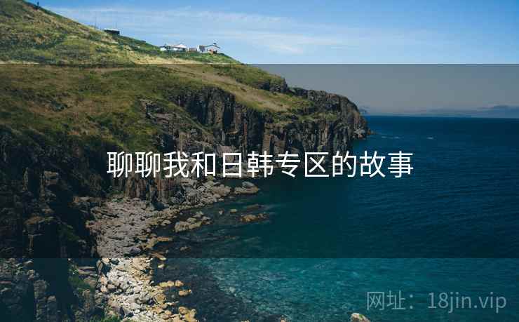 聊聊我和日韩专区的故事