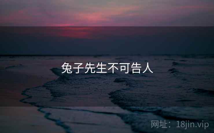 兔子先生不可告人  第1张 兔子先生不可告人  第1张