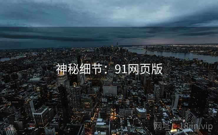 神秘细节:91网页版